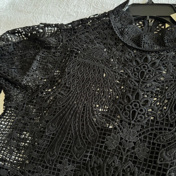 FARM RIO Long Sleeve Guipure Lace Maxi Dress - Picture 6 of 13